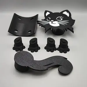 Cute Cat Toilet Paper Holder, Fits Rolls 38mm-41mm (1.50"-1.57"), No Toilet Paper Included, Decorative Bathroom Accessory