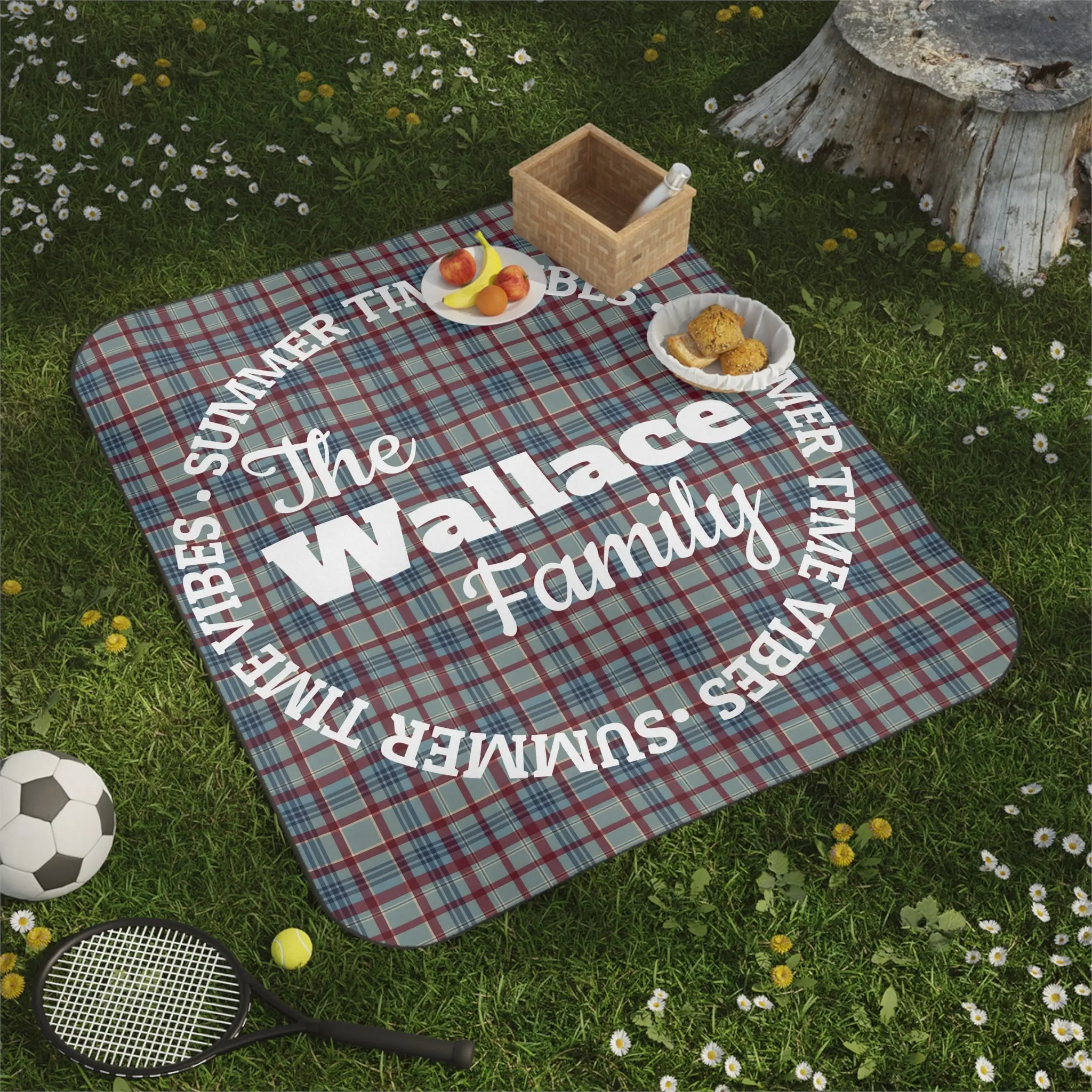 Customizable Family Summer Picnic Blanket