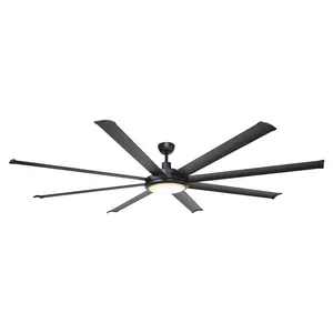 Parrot Uncle 75-inch Modern Reversible  DC Motor Indoor Large Ceiling Fan with Remote Control and LED Lighting for Great Room