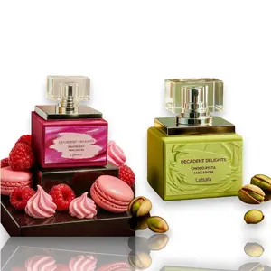 Lattafa Decadent Delights Duo Set Multi-Pack Unisex Eau De Parfum (50 ML) - Choco Pista, Raspberry, Salted Caramel, Sandalwood & Vanilla Notes