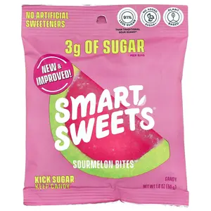 SmartSweets Sourmelon Bites™, Watermelon, 1.8 oz (50 g)