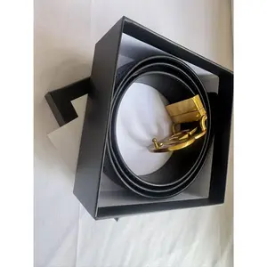 Men's Genuine Leather Belt: Features a convenient, smooth-action buckle and an elegant design; includes a complimentary leather punch tool. Versatile enough for both formal and casual attire, crafted from select premium cowhide, and p