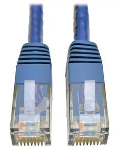 Tripp Lite TRL-N200-005-BE 5 ft. Cat6 Gigabit Molded Patch Cable with RJ45 Male-Male, Blue