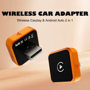 New CarPlay 2026 Wireless Adapter - Mini Cube Pro 3.0 Plug & Play, Auto-Reconnect for iPhone & Android