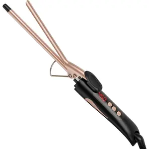 1/2 Inch Curling Iron for Short Hair, Half Inch Skinny Curling Wand for Pixie Cuts & Bangs, Ceramic Thin Hair Curler with Small Barrel for Tight Ringlets, Travel Dual Voltage (360°F-480°F)