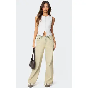 Edikted Women's Low Rise Vintage Washed Boyfriend Jeans