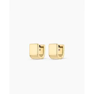 gorjana – Rose Wrap Huggies – 18K Gold-Plated Huggie Earrings – Feminine & Versatile – Effortless Everyday Style
