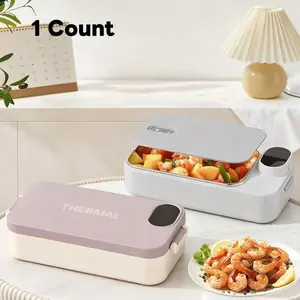 Portable Electric Heating Lunch Box with Smart Display, Constant Temperature, Car Lunch Box, Student Office Worker Truck Driver Thermos, Heated Lunch Boxes