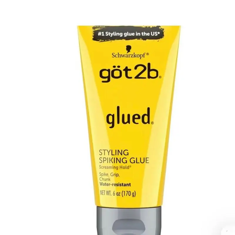 Schwarzkopf got2b Glued Styling Spiking Gel, Water Resistant Gel for Hair with Screaming Hold and a Natural-Looking Finish, Hair Styling Products, Haircare, Extra Strong Hold, Unisex, Natural Beauty, Everyday Use, Hold Power