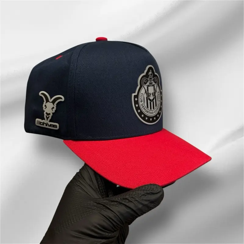 Chivas De Guadalajara Navy Blue-Red Adjustable Snapback Baseball Cap, Premium Caps, Comfortable Cotton Unisex Casual Canvas Trucker Hat for 2 Key Occasions