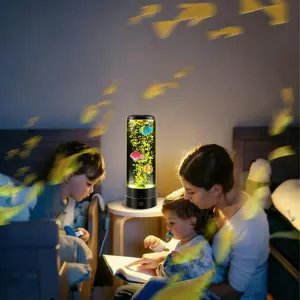 Bubble Fish Lamp-Sensory Bubble Tube Lamp with Remote Control 17 Color Changing Effects for Kids with ADHD & Autism Night Light Aquarium Fish Lamp