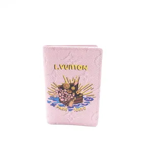 Pre-owned Louis Vuitton Coated Canvas Small Leather Goods Monogram Pink Card Holder T10381008