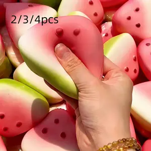 Cute Watermelon Squeeze Toys, Slow Bounce Stress Relief Fidget Toy, Ultra Soft Squishy Toy, Unisex Kids Adult, Kawaii Desk Decor