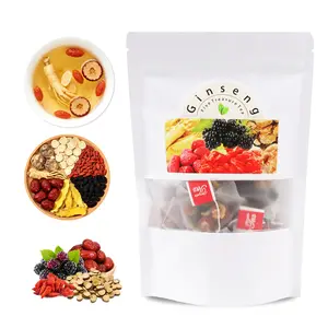 Ginseng Five Treasure Tea - Combination Scented Natural Herbal Ingredients Chinese Kidney Detox Beverage Anti Inflammatory Tea for Men & Women, Detox Tea Blend, Healthy Kidney Tea