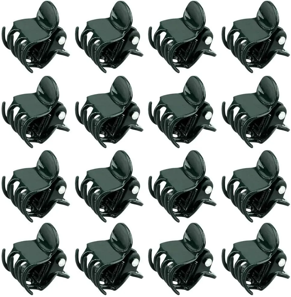 Orchid Clips,100 Pcs  Clips Dark Green  Orchid Support Clips with Box, Orchid Clips for Supporting Stems Vines Stalks Grow Upright