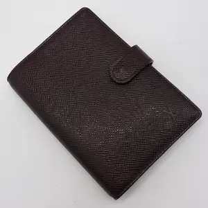 Pre-owned Louis Vuitton Taiga Small Leather Goods Bordeaux Agenda PM Premium Leather Diary with Secure Closure and Stylish Design