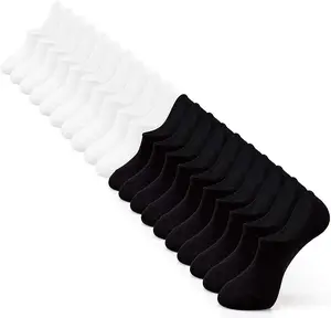 IDEGG No Show Socks Women 10 Pairs Low Cut Anti-Slid Novelty Athletic Casual Invisible Liner Socks(5*Black,5*White) Womenswear Comfort  Basic Minimalist #springtok
