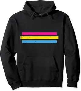 Pansexual Striped Pan Pride Flag Pansexuality LGBTQ Gift Pullover Hoodie - Anarosavill Shop 28B08CC5Q2J6