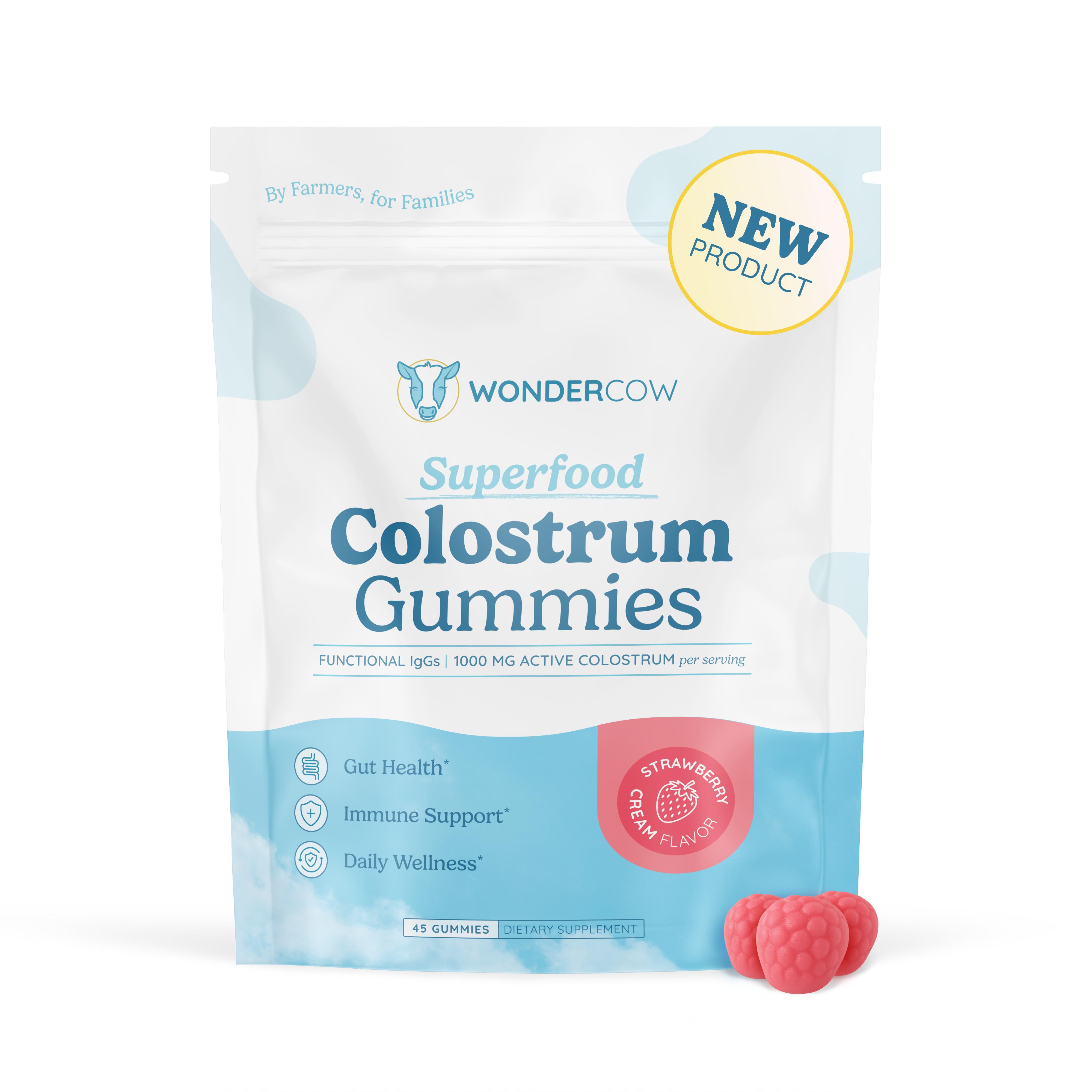 Strawberry Cream Colostrum Gummies - 15 Serving