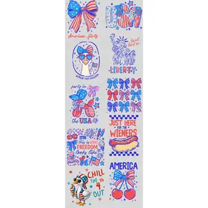 AMERICAN GIRLY PREMADE GANGSHEET  - 22X60  DTF TRANSFERS - DIRECT TO FILM