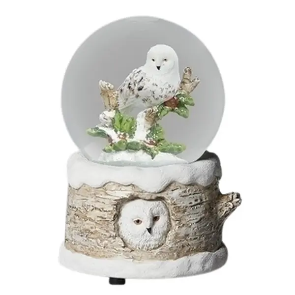 White Owl Snow Globe