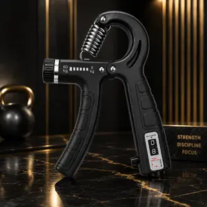 Adjustable Hand Gripper with Counter - Forearm Muscle Trainer, Grip Training Aids for Hand, Wrist, Finger Strength, Fitness & Sport Training Equipment for Men and Women
