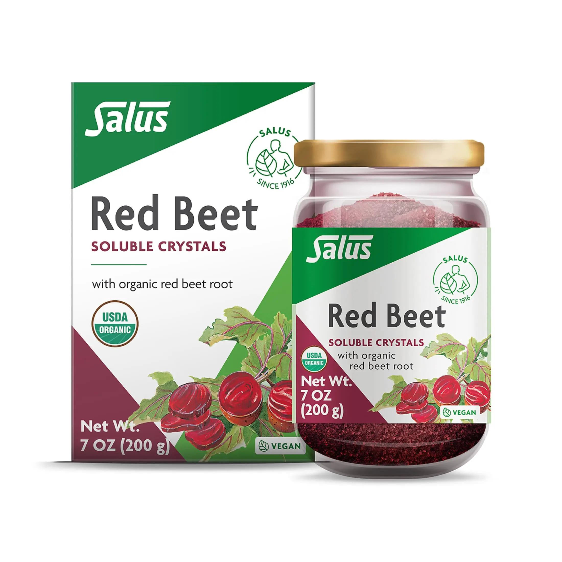 Floradix Organic Red Beet Crystals, Nutritional Dissolving Mix-in for Food and Drinks, 7 Oz