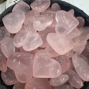 Rose Quartz Heart Carving