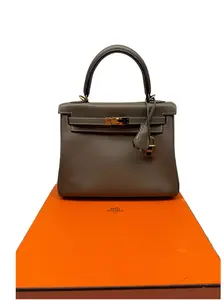 Pre-owned HERMÈS leather Tote Bags Kelly Sellier 25 XJBL Z Stamp