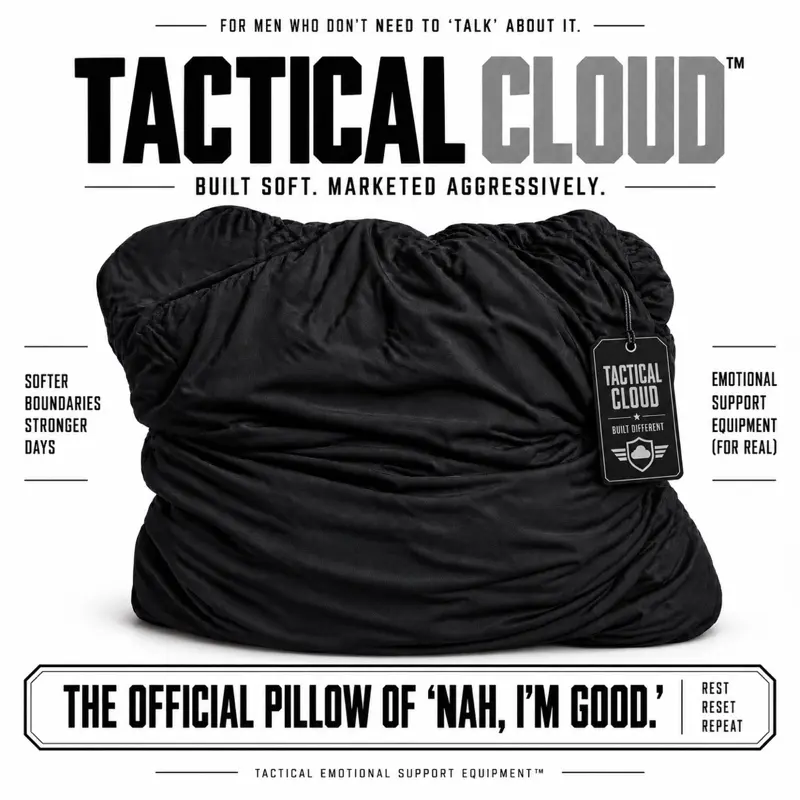 The Tactical Cloud Pillow | Cuddle Pillow For Men | Ultra Plush | Luxury Plush Bed Pillow | Stress Relief | Cooling Bamboo | By The Breakup Pillow