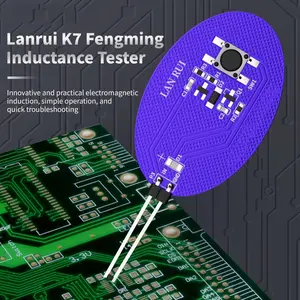 LANRUI K7 Inductance Tester Motherboard Coil Tester Electronic Circuit Board Inductor Detector for Phone Motherboard Component Repair Electromagnetic Induction Quick Fault Check Tool