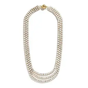 BAUBLEBAR Goldtone Three Layer Magnetic Clasp Necklace