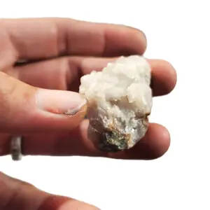 White druzy sugar crystal cluster