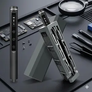 Mini Electric Screwdriver Kit: 42 Alloy Steel Bits, 5-Level Smart Torque Display, High Precision & Portable Repair Tool for Phones, Cameras, Pcs, Electronics & DiY Projects. A Must-Have Precision Instrument Toolkit, USB Rechargeable Screwdriver