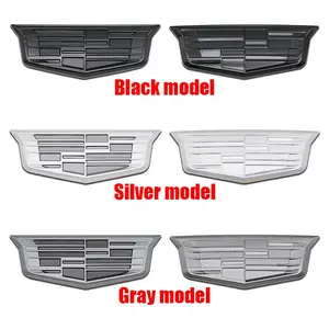 1 Piece 3D Car Emblem Sticker for Cadillac Escalade Dts Srx Xt5 Xts Ats Bls Ct4 Ct5 Ct6 Cts Slr Sls, Easy Installation, Side & Rear Trunk Badge Decals