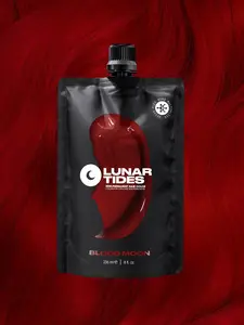 Lunar Tides Hair Color - Blood Moon Deep Red Semi-Permanent Hair Dye Vegan Cruelty-Free