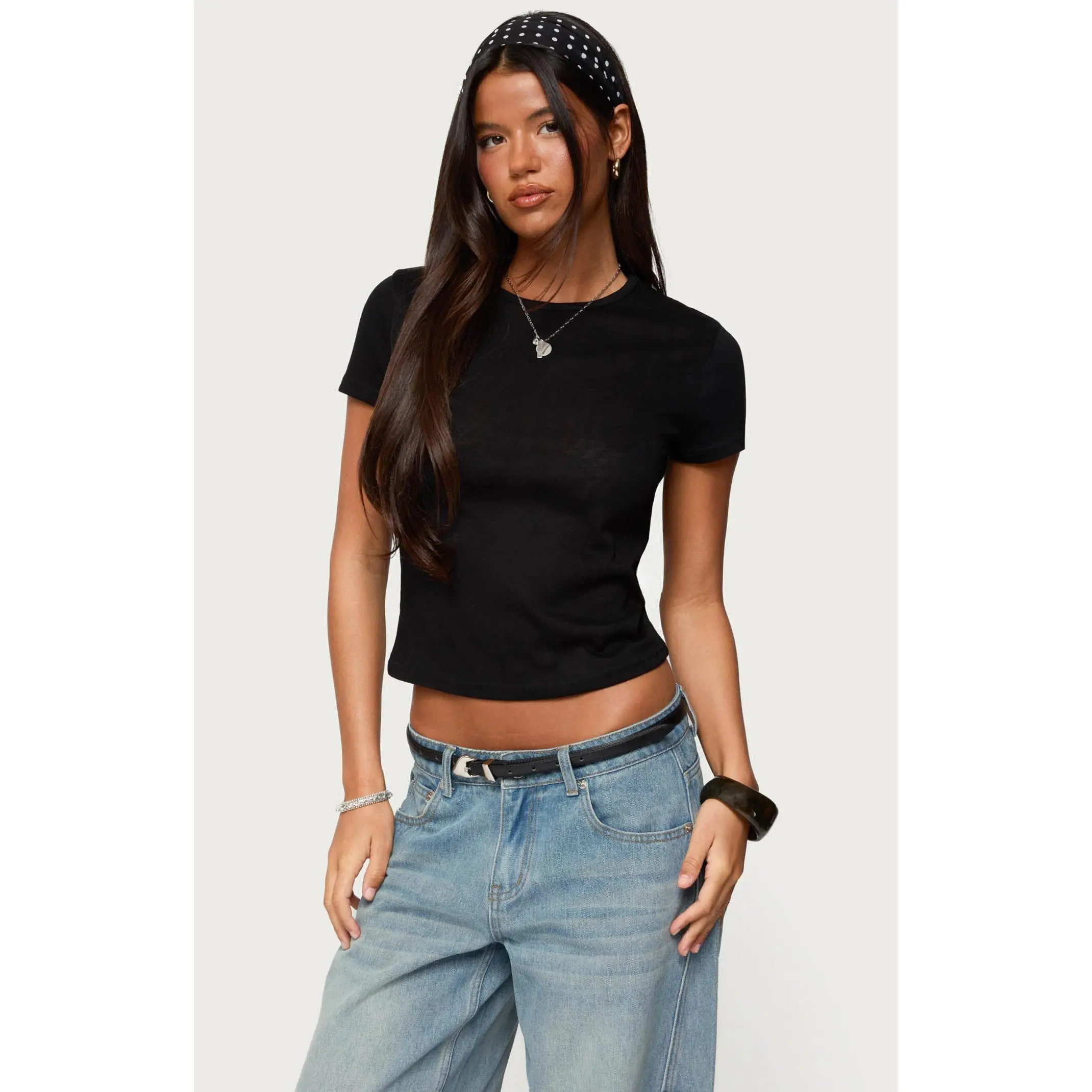 Edikted Women's Nikkey Semi Sheer T-Shirt