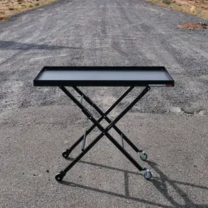 Workbench RVR | table workspace heavy duty fold up high weight limit high capacity wheels rolling table