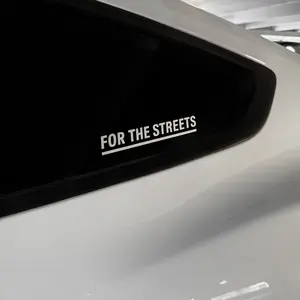 "For The Streets" Car Decal - High Quality Waterproof Vinyl, Durable & Fade Resistant, Peel-and-Stick Application, Perfect for Cars, Laptops, Consoles, Bottles & More
