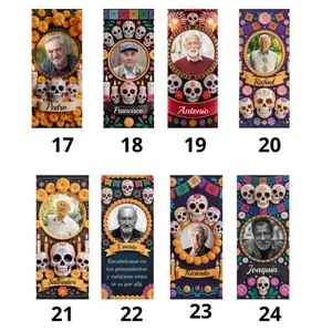 Dia de Los muertos personalized Candle with foto and name Decoration Items Photo Home Decor