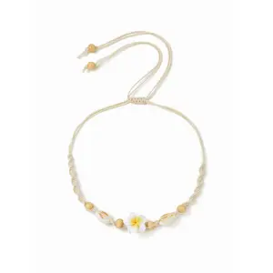 Cider FLORAL & BEADED NECKLACE