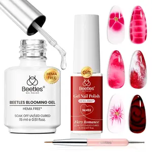 Beetles Hema Free Blooming Gel Polish Large Capacity Clear UV LED Blossom for Nail Art and Manicure with Marble Natural Stone Effect  Cosmetic Cutics #TikTokShopBacktoSchool