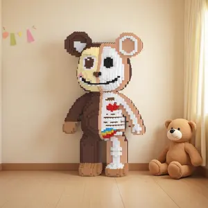 Extra Large 46cm Unique Bear Stacking Blocks, Lovely 3D Design, Easy to Build, Great Christmas Gift & Educational Toy