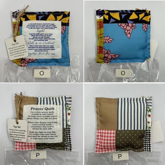 Vintage Prayer Blanket Square with Cross Inside, Mini Handmade Quilt, Religious Quilt, Colorful Stitched Blessing Poem Throw, Home Decor Gift Idea, Pocket Prayer Quilt #GLOBAL PICKS