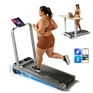 300 lbs Slim Walking Pad with Manual Incline, Easy Home Cardio Treadmill for Walking and Light Jogging, Bluetooth App Tracking, Quiet and Compact Design for Small Spaces