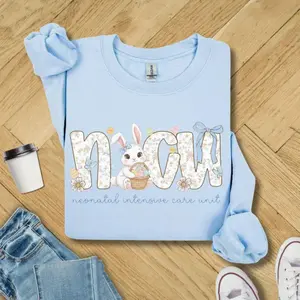 NICU Nurse Sweatshirt, Nurse Easter Shirt, NICU RN Crewneck, Pediatric Doctor, New Nurse Graduation Gift, Nurse Appreciation, Easter Shirt