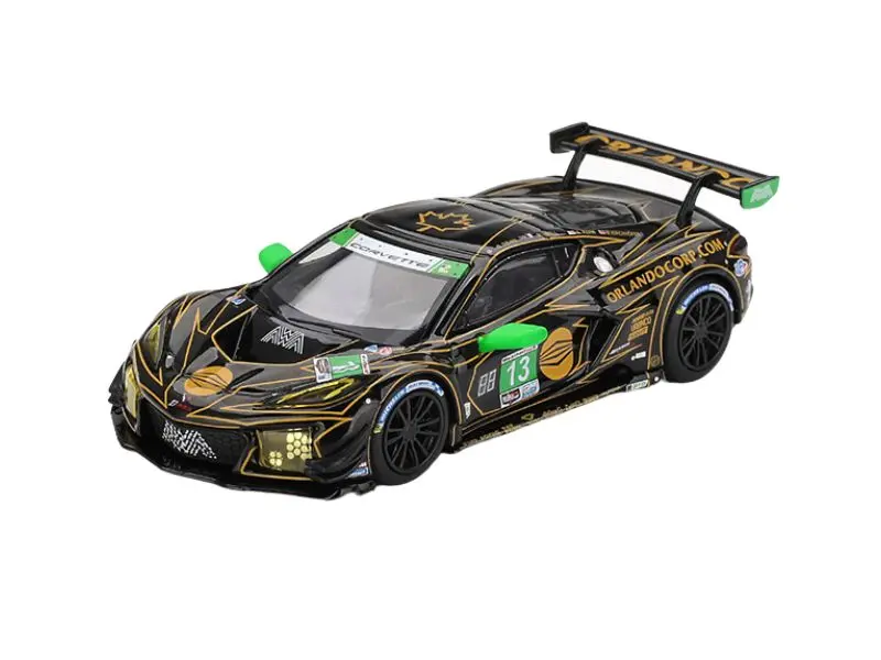 1:64 Scale Chevrolet Corvette Z06 GT3.R #13 AWA 2025 IMSA Racing Diecast Model Car - TSM MGT01171 Mini GT Collectibles Toy