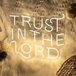 Trust in the Lord Neon Light for Home, Bedroom, Church, Wedding, Baptism Wall Decoration Party Birthday Gifts