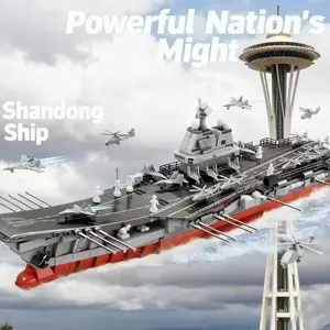 1867 Pieces High-Toughness Silver Color and Battleship Building Blocks, Precision Immersive Assembly Stress Relief Model for Display and Decoration