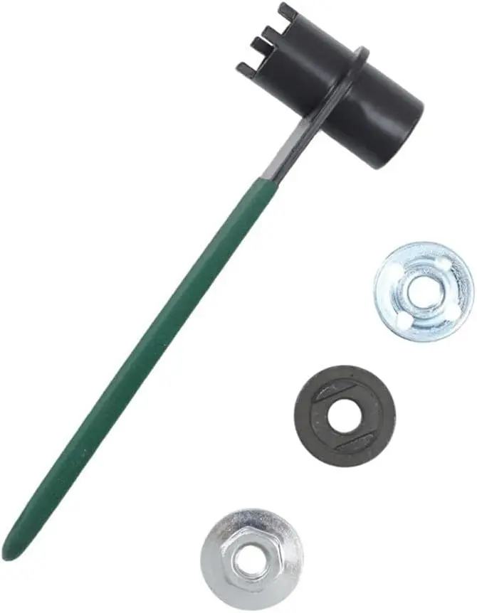 Angle Grinder Wrench - Multi-Function 4-Claw Hex Socket Steel Wrench with Anti-Slip Handle for Backing Plate Removal, Workshop, Jobsite Repairs